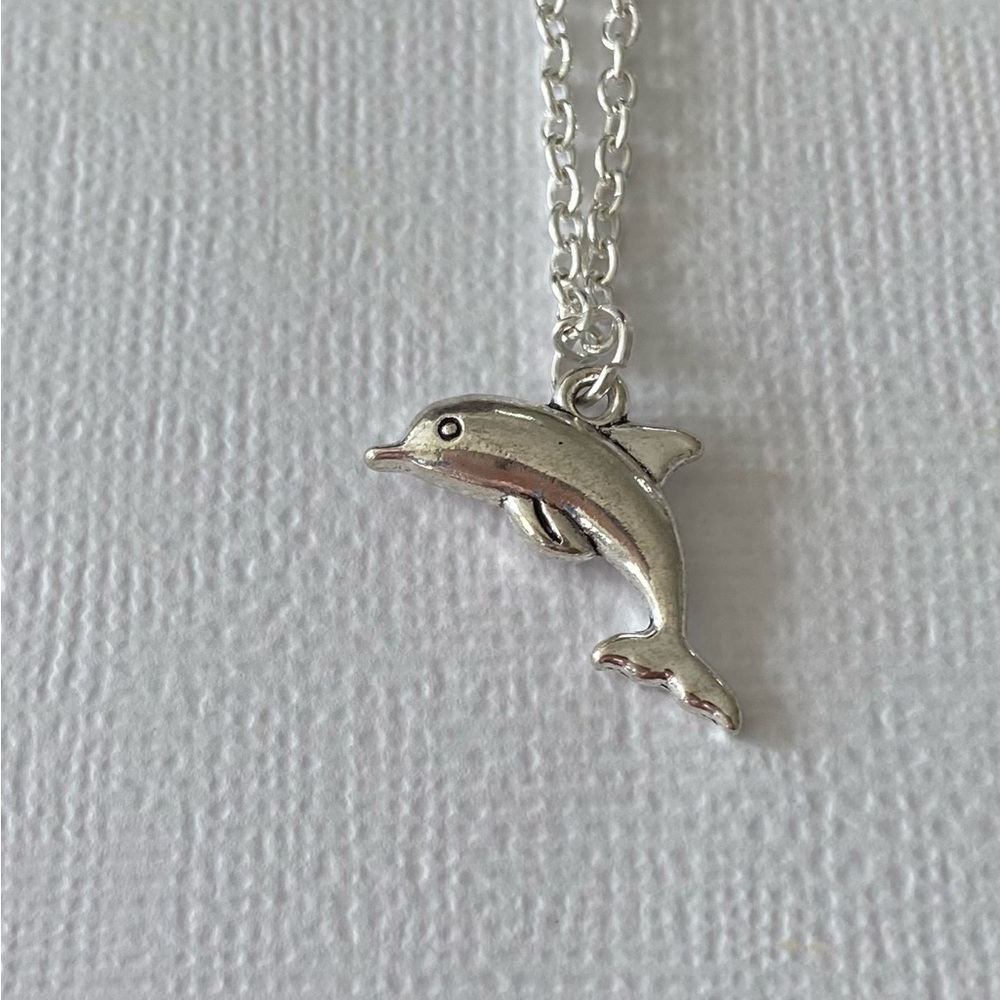 Silver Dolphin Pendant Necklace